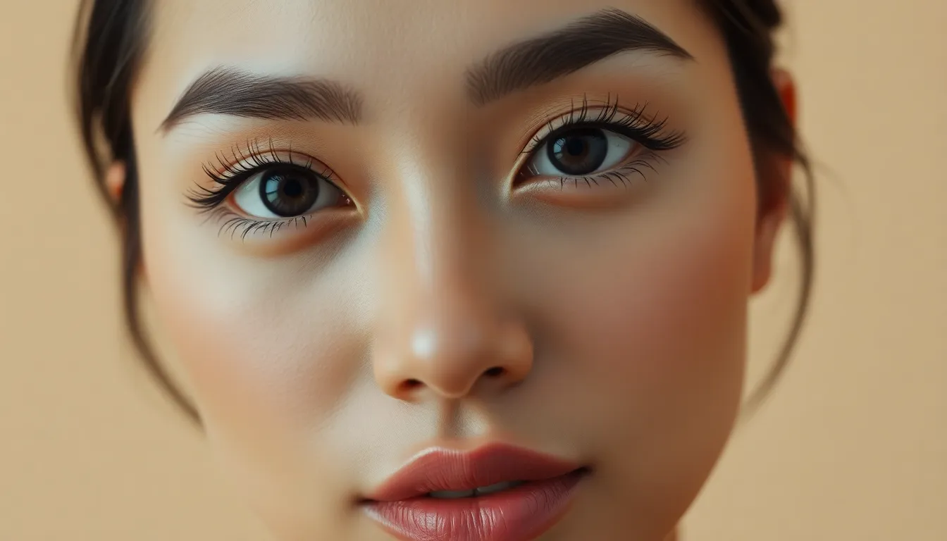Close-up of natural-looking good eyelash extensions on a Singaporean woman, applied lash-by-lash at Serenity Beaute Tanjong Pagar